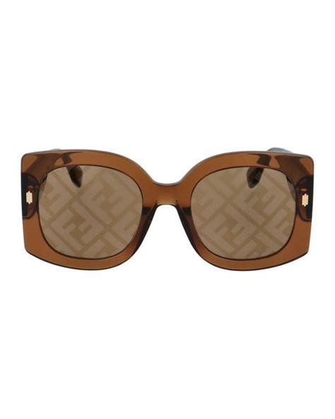 fendi ff0436|FENDI Acetate FF Sunglasses FF0436/G/S Brown.